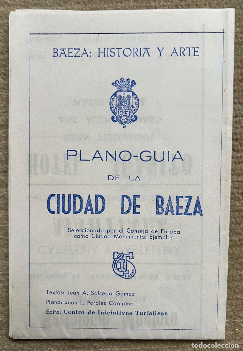 Tourismusbrosch&uuml;ren: Plano gu&iacute;a de la Ciudad de Baeza (Ja&eacute;n) - A&ntilde;o 1978