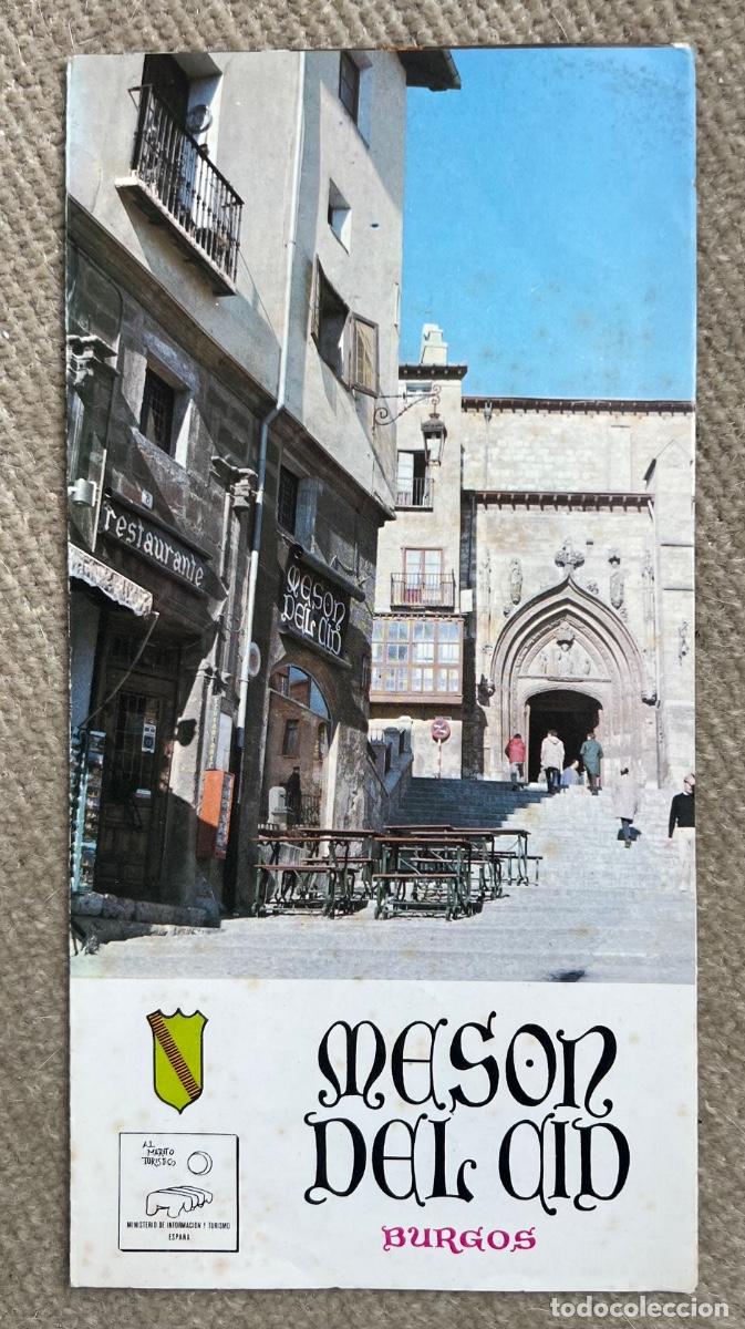 Tourismusbrosch&uuml;ren: Folleto publicidad Mes&oacute;n del Cid - Burgos - A&ntilde;o 1973