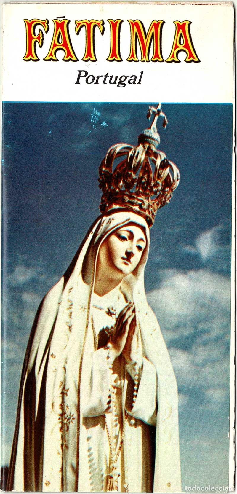 Tourismusbrosch&uuml;ren: Tr&iacute;ptico tur&iacute;stico desplegable Fatima, Portugal + plano