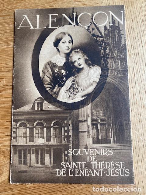 Folhetos de turismo: Alen&ccedil;on. Santa Teresa del Ni&ntilde;o Jesus. Souvenirs de Sainte Therese de l'enfant-Jesus. 1949