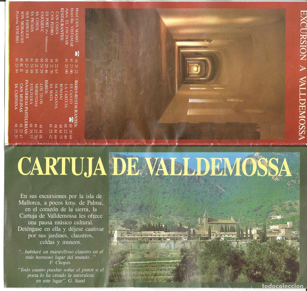 Brochures de tourisme: FOLLETO DE LA CARTUJA DE VALLDEMOSA (MALLORCA)