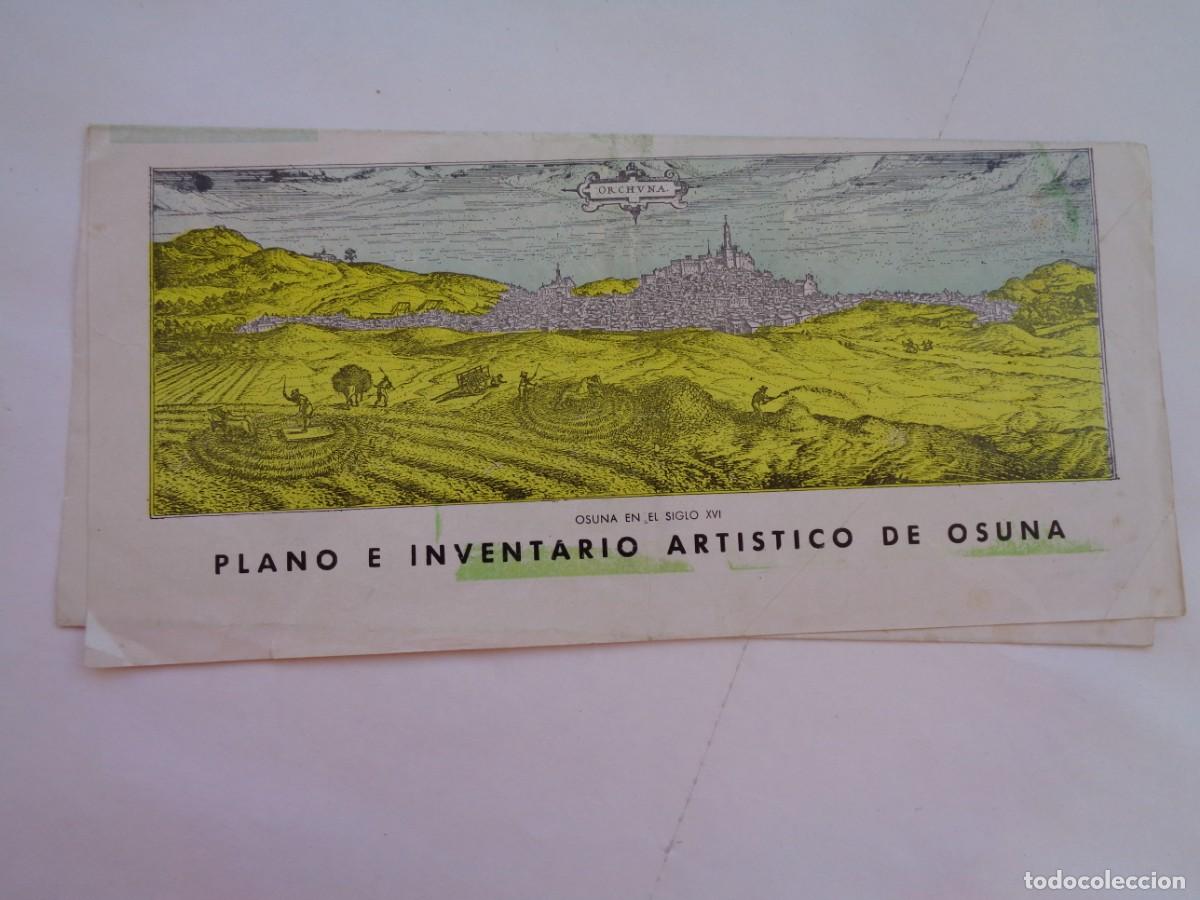 Brochures de tourisme: FOLLETO TURISTICO : PLANO E INVENTARIO ARTISTICO DE OSUNA ( SEVILLA ). AYUNTAMIENTO OSUNA 1967