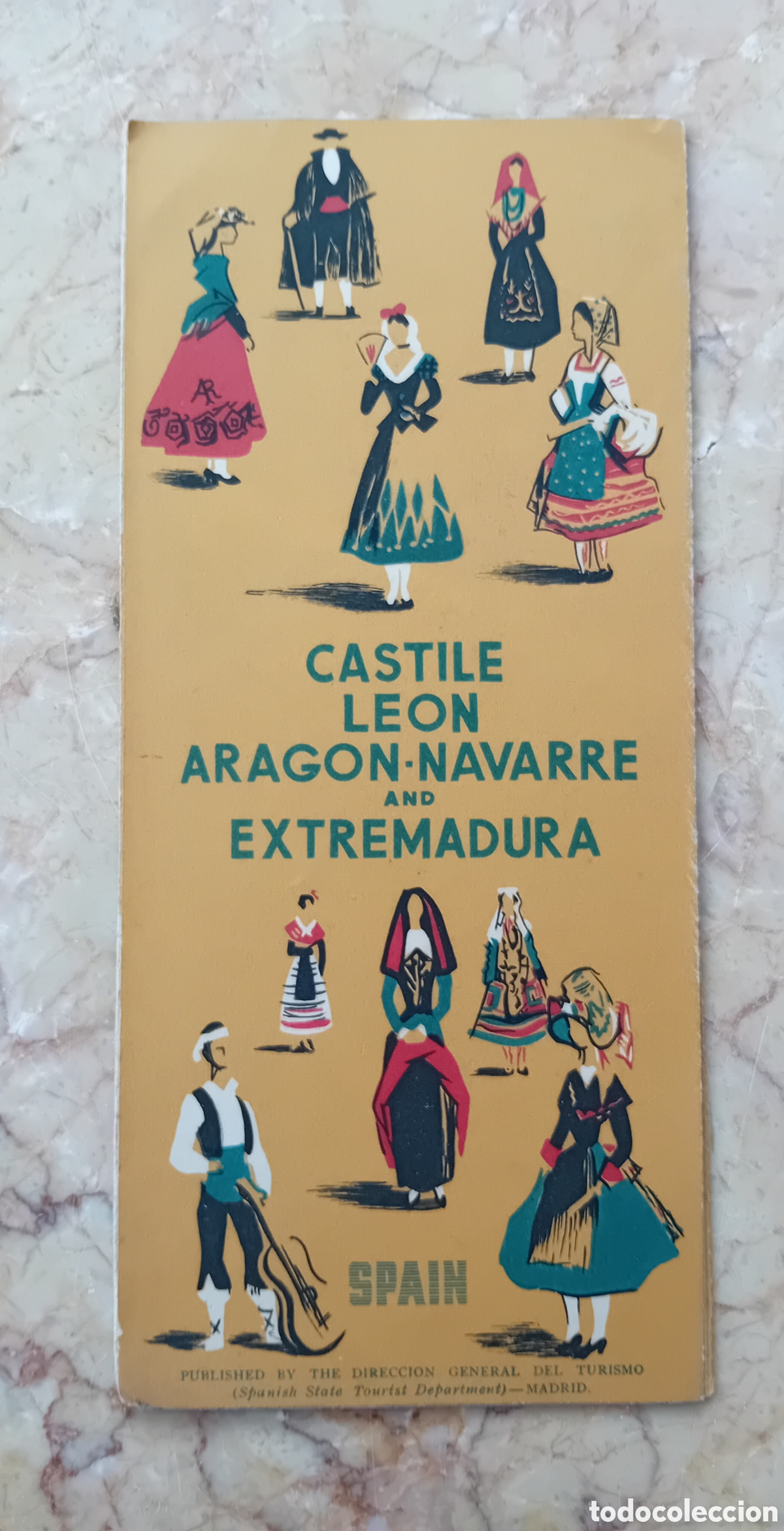 Travel Brochures: FOLLE0TO DE TURISMO CASTILLA Y LEON - ARAGON - NAVARRA - EXTREMADURA. A&Ntilde;OS 50 COMPLETO