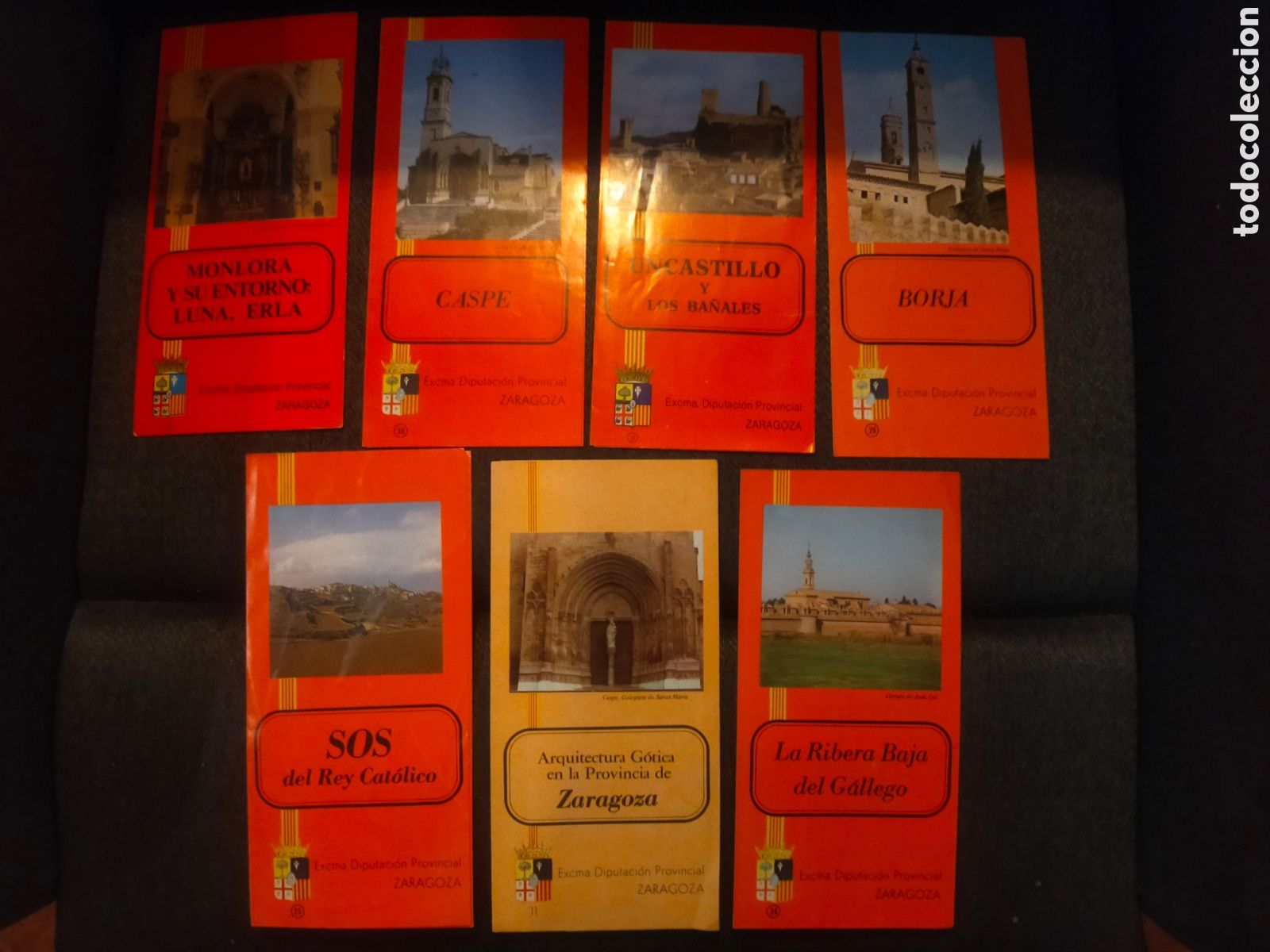 Brochures de tourisme: 7 folletos turismo Zaragoza Arag&oacute;n 1985