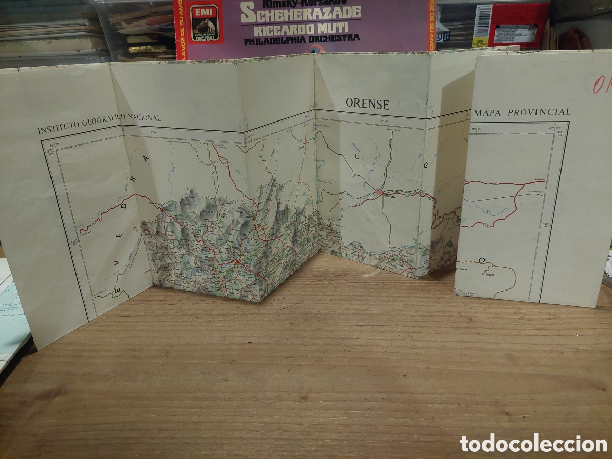 Travel Brochures: MAPA INSTITUTO GEOGR&Aacute;FICO ESPA&Ntilde;OL MAPA VINTAGE