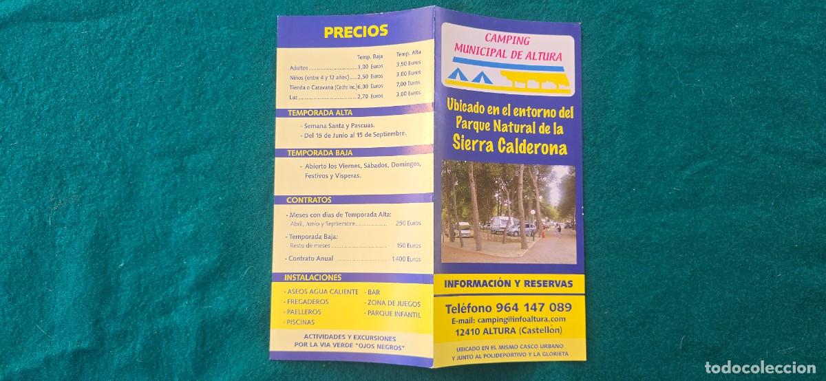 Travel Brochures: FOLLETO CAMPING MUNICIPAL DE ALTURA (CASTELLON 2006