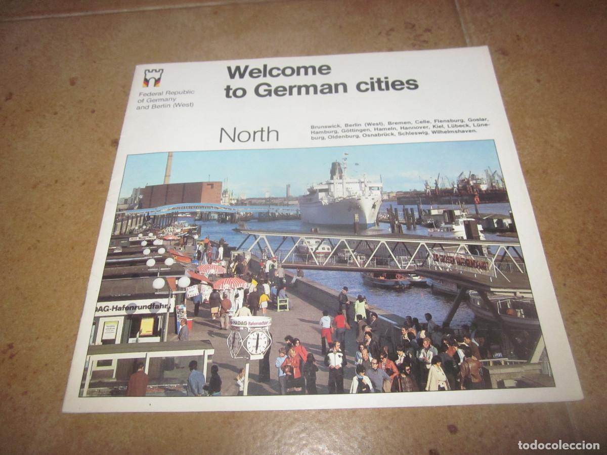 Travel Brochures: FOLLETO PUBLICITARIO WELCOME TO GERMAN CITIES - NORTH - A&Ntilde;OS 80
