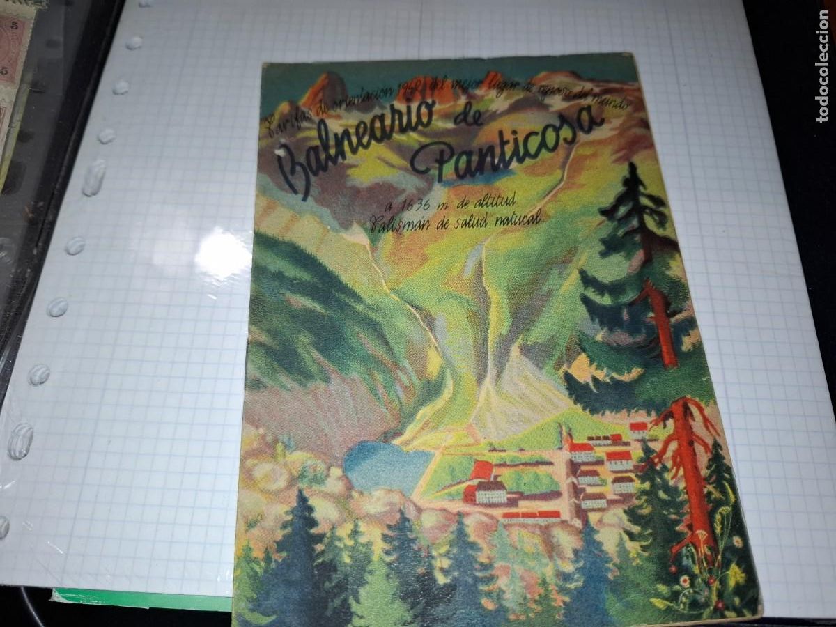 Travel Brochures: Folleto, balneario de panticosa, 17x 12 cm.