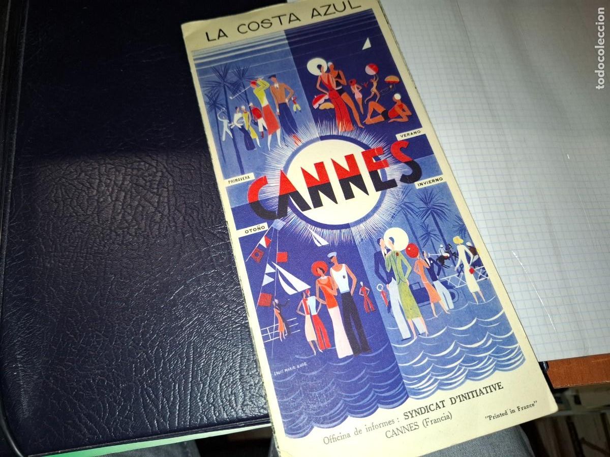 Travel Brochures: Folleto turismo, la costa azul, cannes.