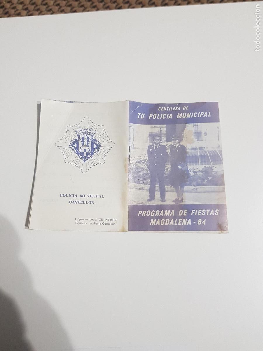 Travel Brochures: CASTELLON PROGRAMA DE FIESTAS DE LA POLICIA LOCAL 1984