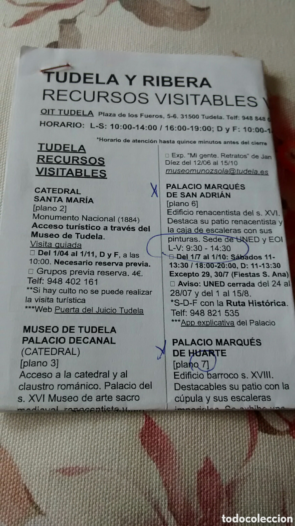 Travel Brochures: TUDELA. LUGARES A VISITAR Y HORARIOS