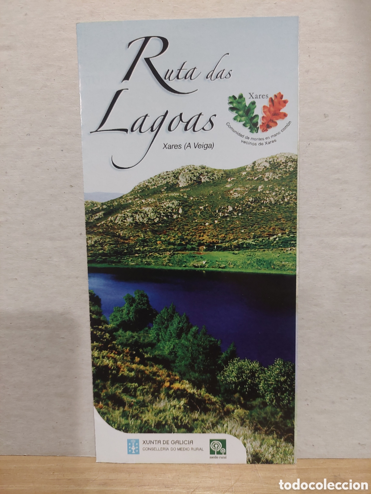 Folhetos de turismo: OURENSE GALICIA RUTA DAS LAGOAS XARES A VEIGA PLANO FOTOS SEBDERISMO