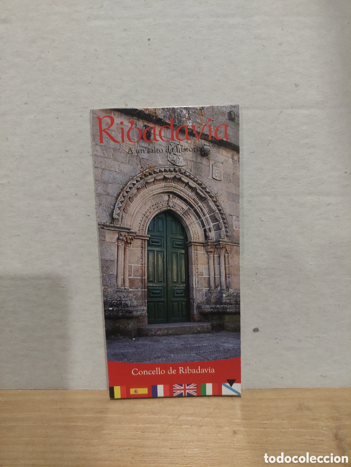Folhetos de turismo: OURENSE RIBADAVIA A UN SALTO DE LA HISTORIA PLANO historia