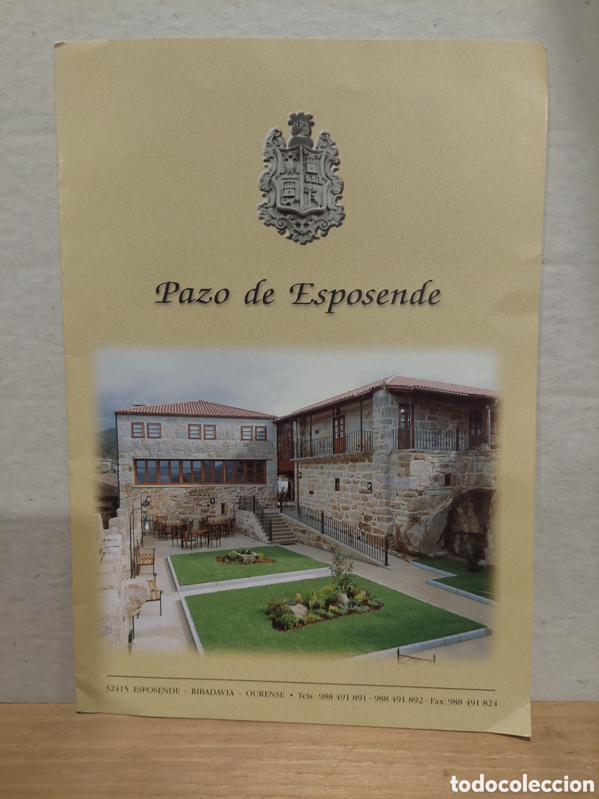 Folhetos de turismo: 1999 OURENSE PAZO DE ESPOSENDE RIBADAVIA Tarifas precios fotos