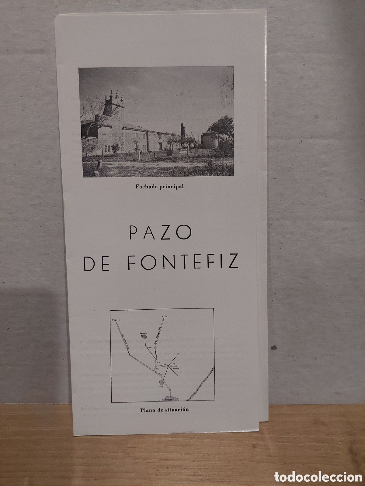 Folhetos de turismo: Plano pazo de fontefiz ourense 1983