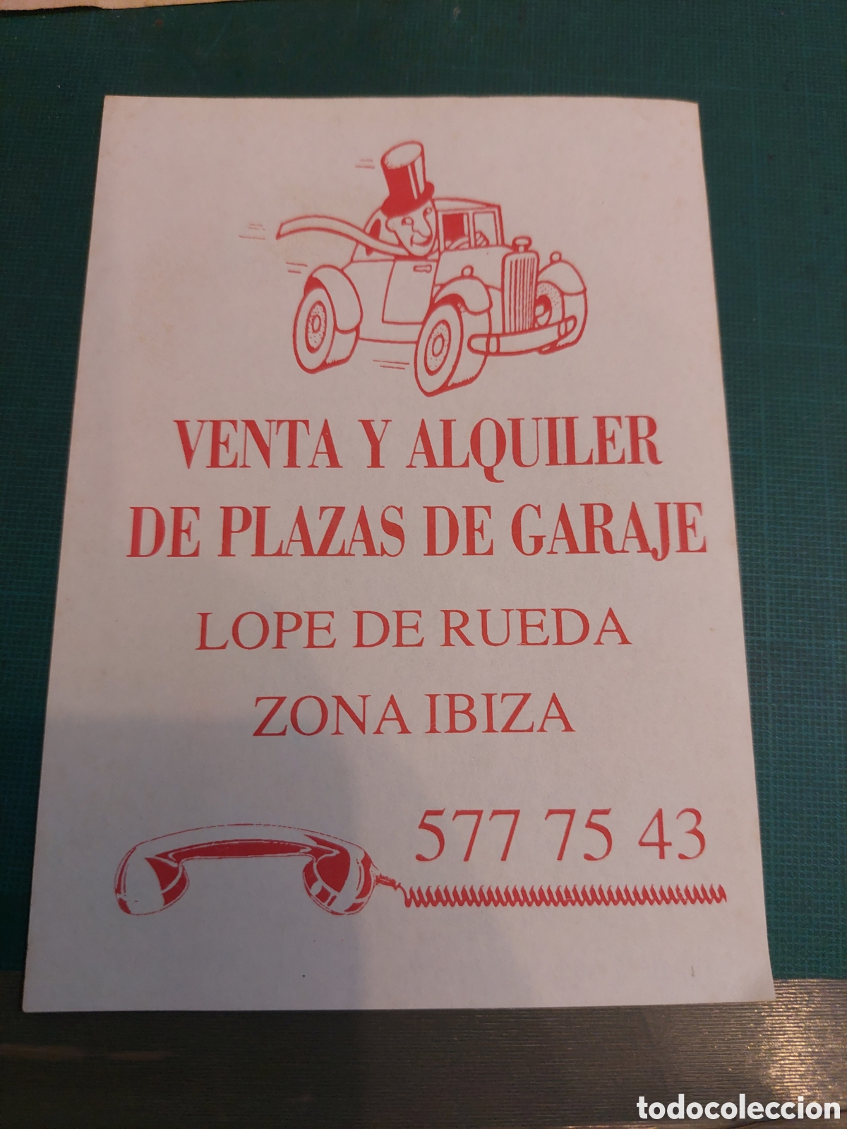 Folletos de turismo: Ibiza oloroso venta y alquiler plazas garaje L&oacute;pez de rueda