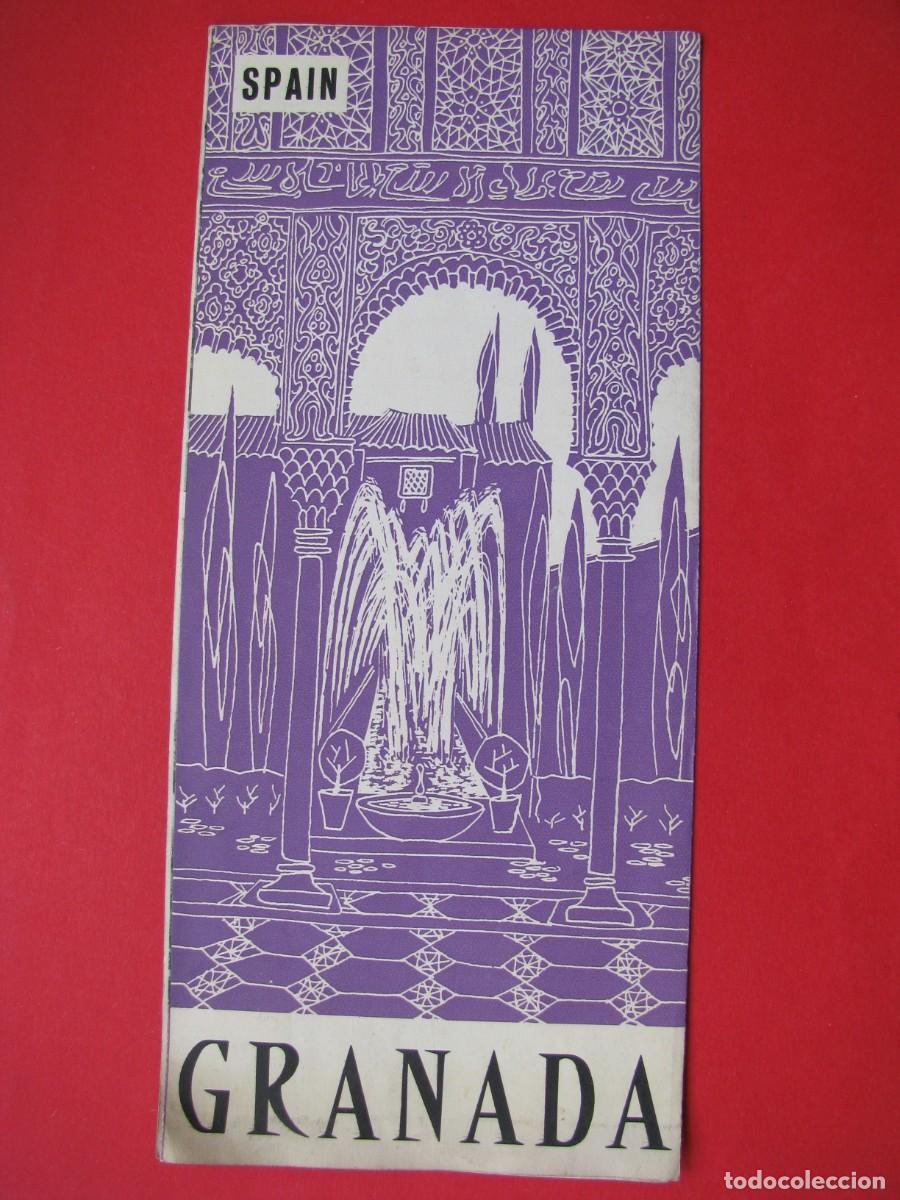 Folhetos de turismo: FOLLETO DE TURISMO. GRANADA, EN INGLES.