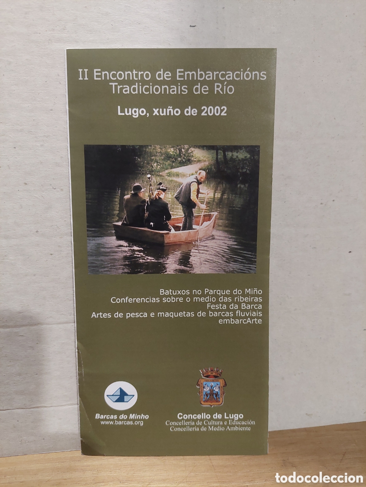 Travel Brochures: Lugo 2002 II RNCONTRO DE EMBARCACIONES TRADIONANSIS DE RIO DIPTICO