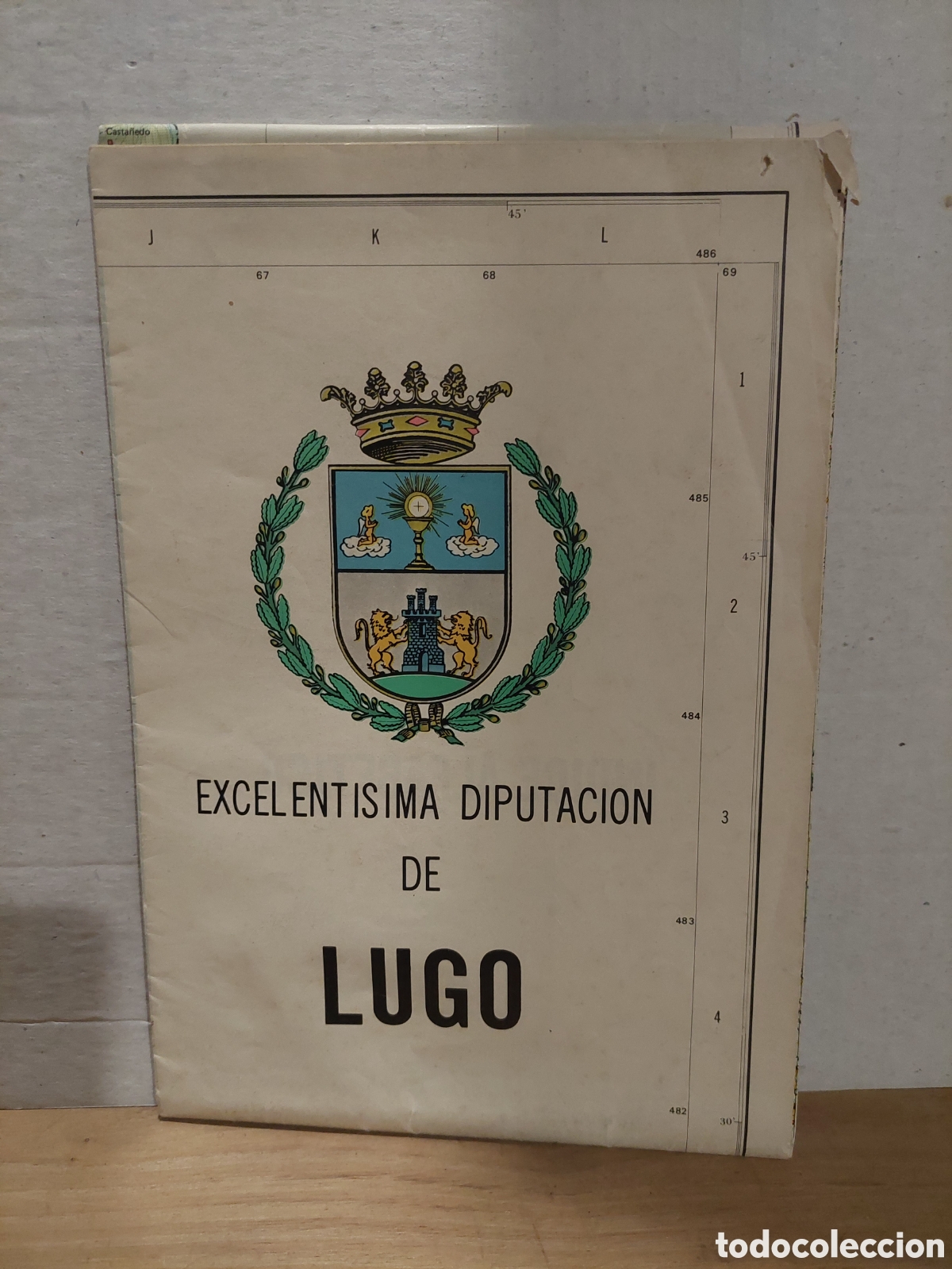 Travel Brochures: LUGO MAPA DIPUTACI&Oacute;N VINTAGE GRANDE