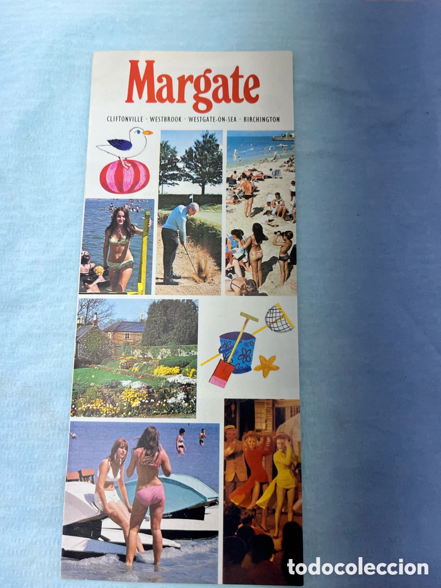 Travel Brochures: Folleto tur&iacute;stico de ciudad de MARGATE - a&ntilde;os 70