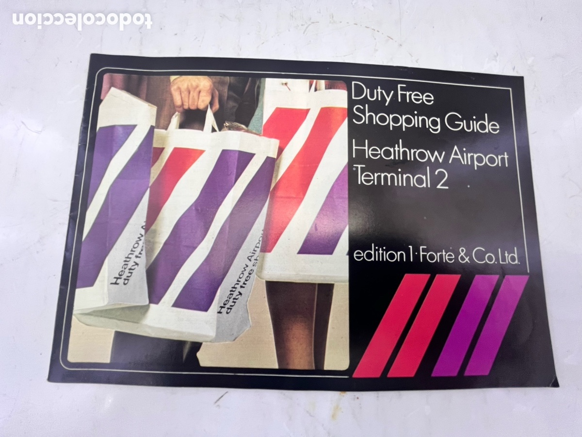 Tourismusbrosch&uuml;ren: Gu&iacute;a del DUTY FREE en los a&ntilde;os 70 con precios y concesiones por pa&iacute;ses