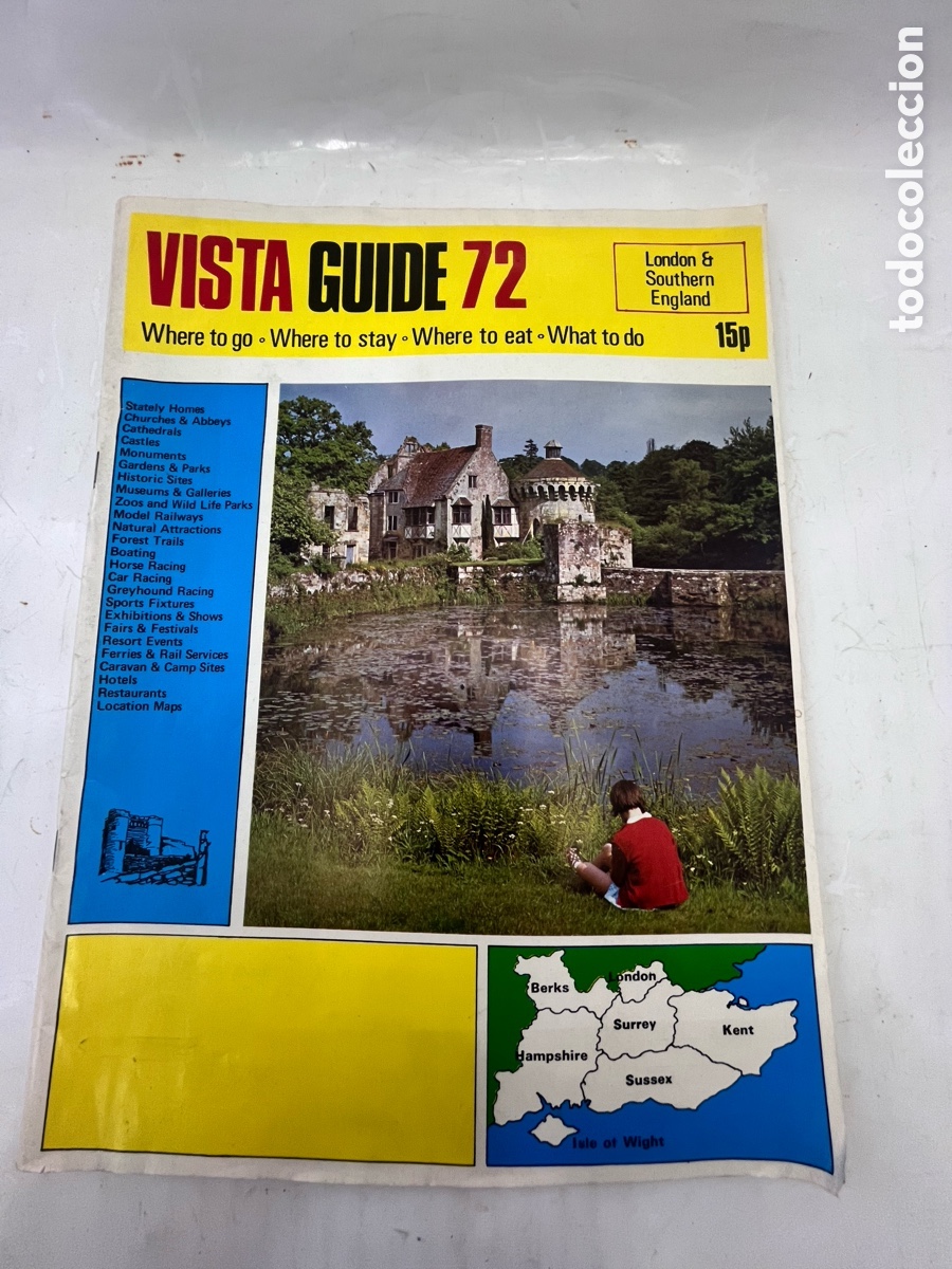 Tourismusbrosch&uuml;ren: Gu&iacute;a tur&iacute;stica de 1972 de Londres y el suroeste de Inglaterra