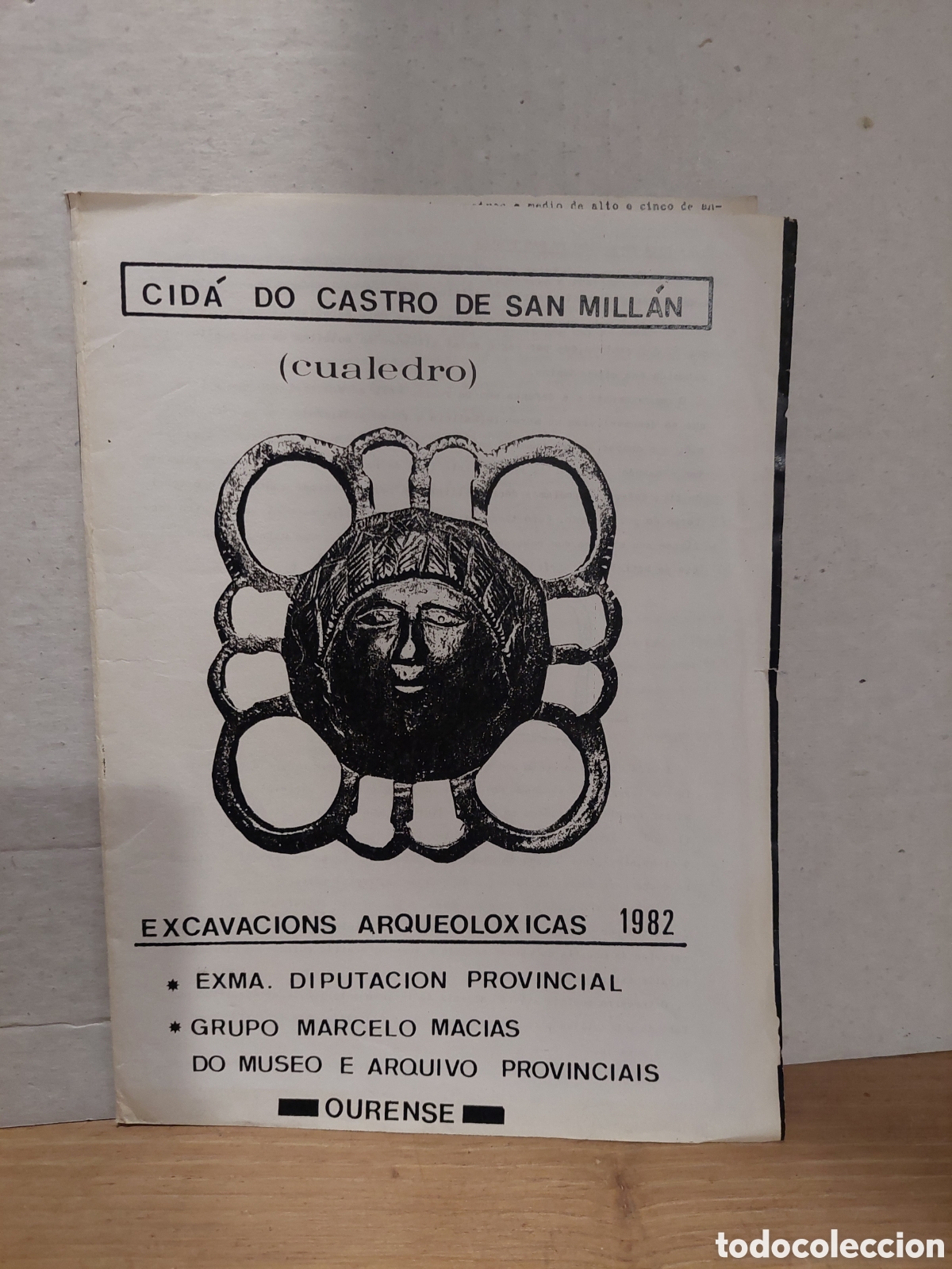Travel Brochures: DIPTICO 1982 excavaciones arqueolog&iacute;a ourense castro de San millan cualedro