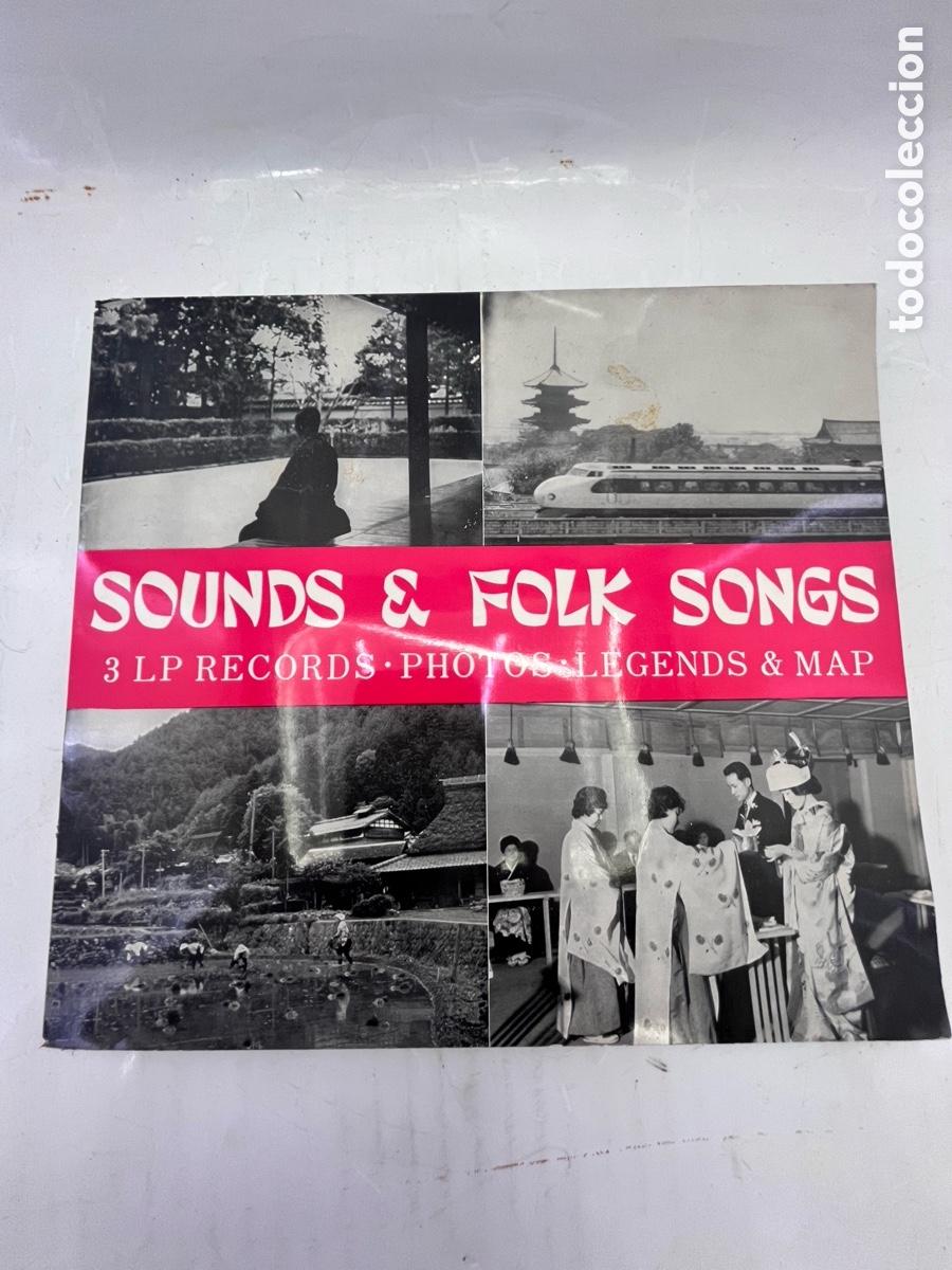 Tourismusbrosch&uuml;ren: Folleto tur&iacute;stico del Jap&oacute;n - a&ntilde;o 1970 - con 3 LPs