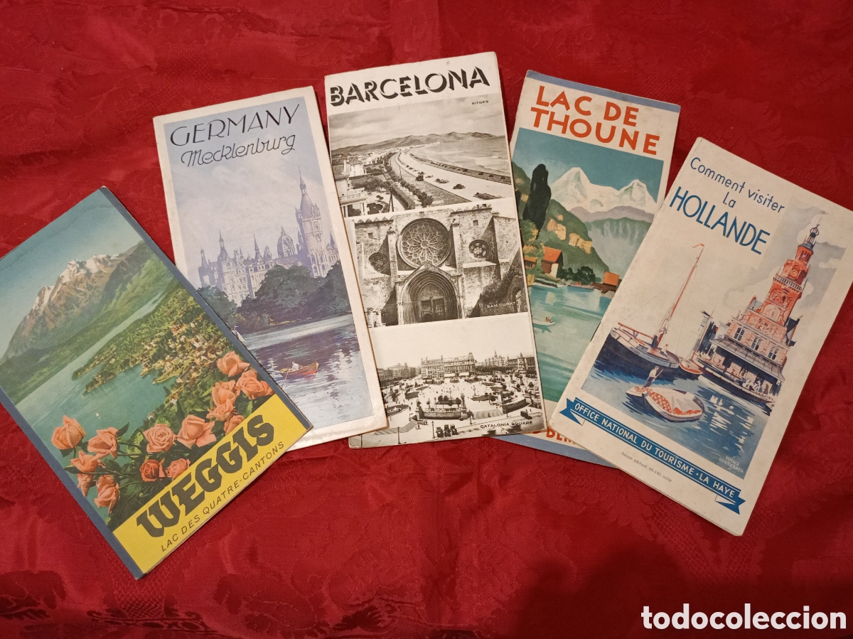 Brochures de tourisme: Programas de viajes internacionales s.XX