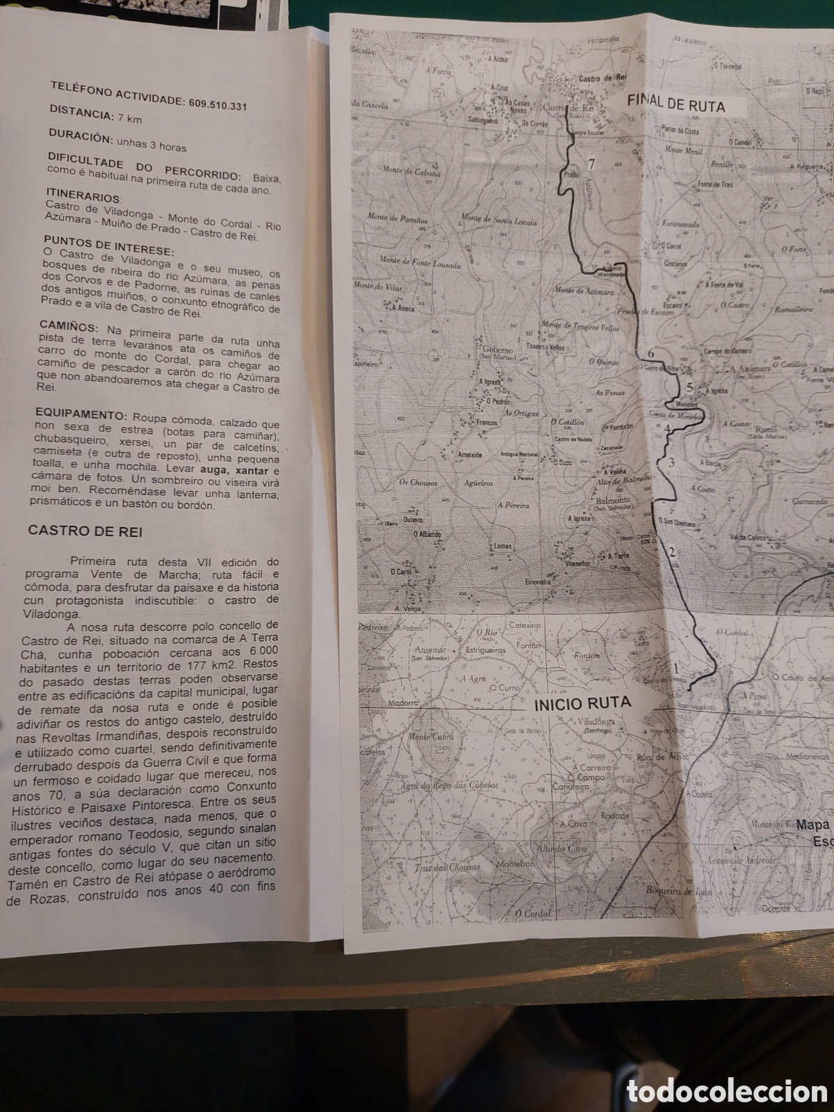 Brochures de tourisme: Rutas lugo castro re&iacute; plano ver mis lotes lugo