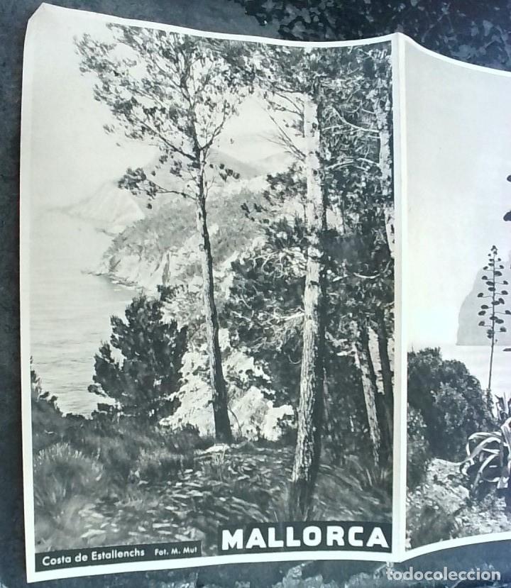 Brochures de tourisme: MALLORCA COSTA DE ESTALLENCHS. FOTOGRAF&Iacute;A M. MUT. FOMENTO DE TURISMO. TRIPTICO 16x11 cms PLEGADO