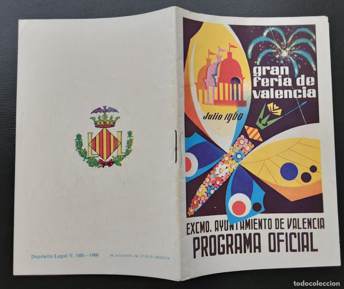 Brochures de tourisme: PROGRAMA OFICIAL GRAN FERIA DE JULIO DE VALENCIA 1960