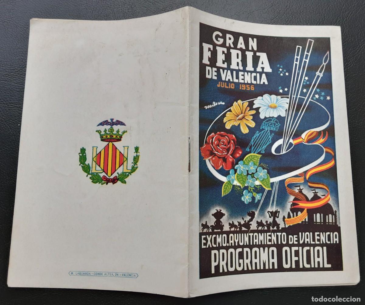 Brochures de tourisme: PROGRAMA OFICIAL GRAN FERIA DE JULIO DE VALENCIA 1956