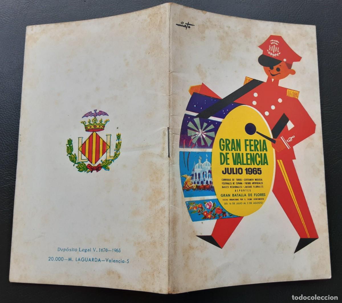 Folhetos de turismo: PROGRAMA OFICIAL GRAN FERIA DE JULIO DE VALENCIA 1965