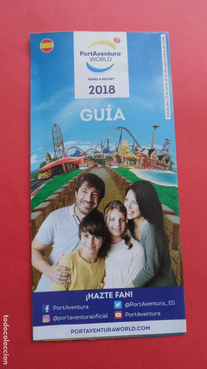 Folletos de turismo: FOLLETO PLANO GUIA PORT AVENTURA 2018 ESPA&Ntilde;OL