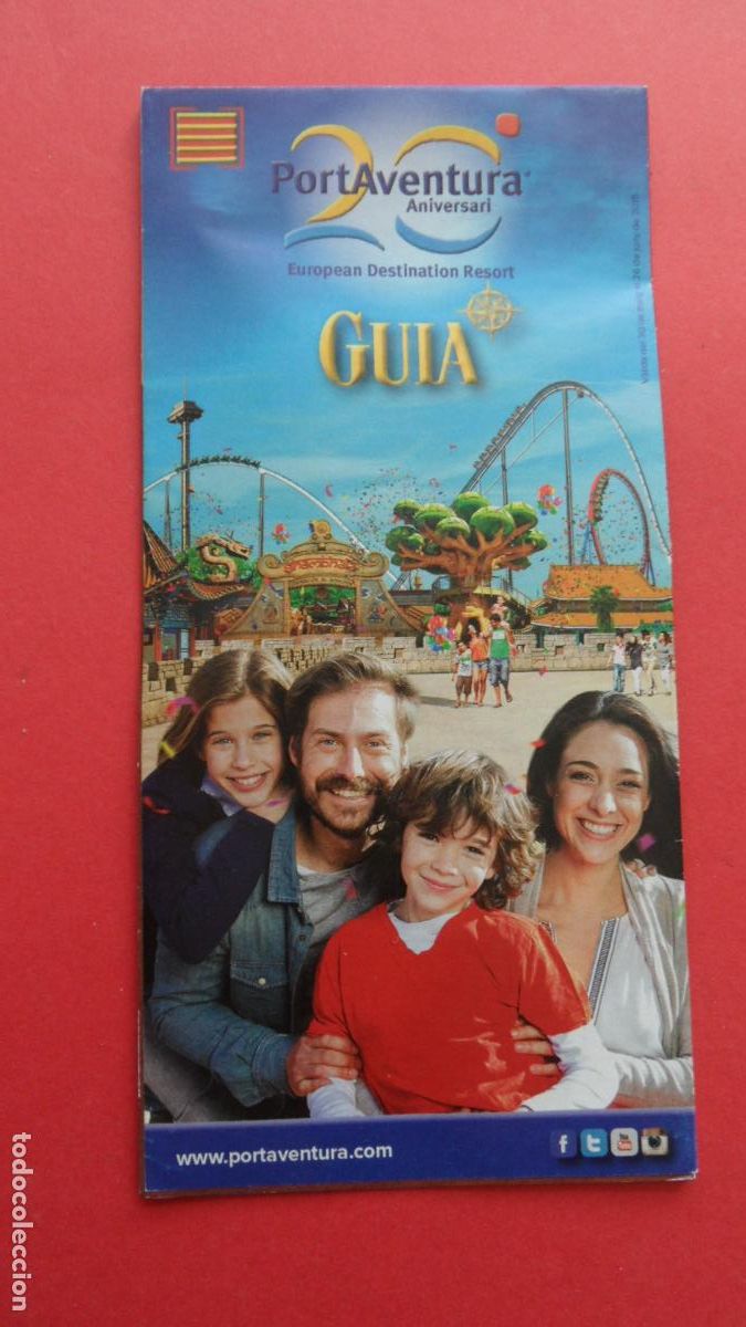 Brochures de tourisme: FOLLETO PLANO GUIA PORT AVENTURA 2015 CATALAN 20 ANIVERSARIO