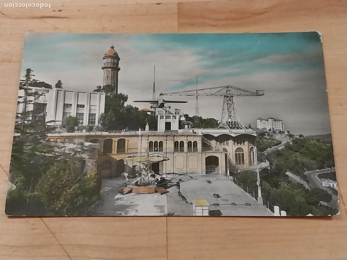 Brochures de tourisme: TIBIDABO ATRACCIONES ED FOTOGRAFIA INDUSTRIAL SERIE 2 NUM 44 CIRCULADA COLOREADA