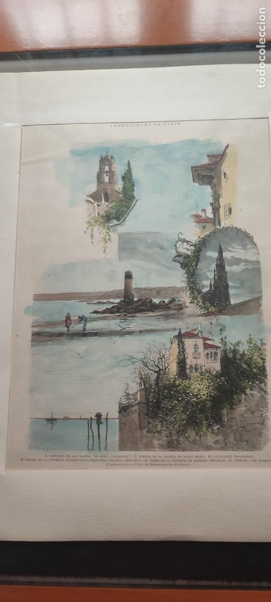 Tourismusbrosch&uuml;ren: Folleto publicitario Impresiones de viaje de Hermenegildo Esteban a&ntilde;o 1889