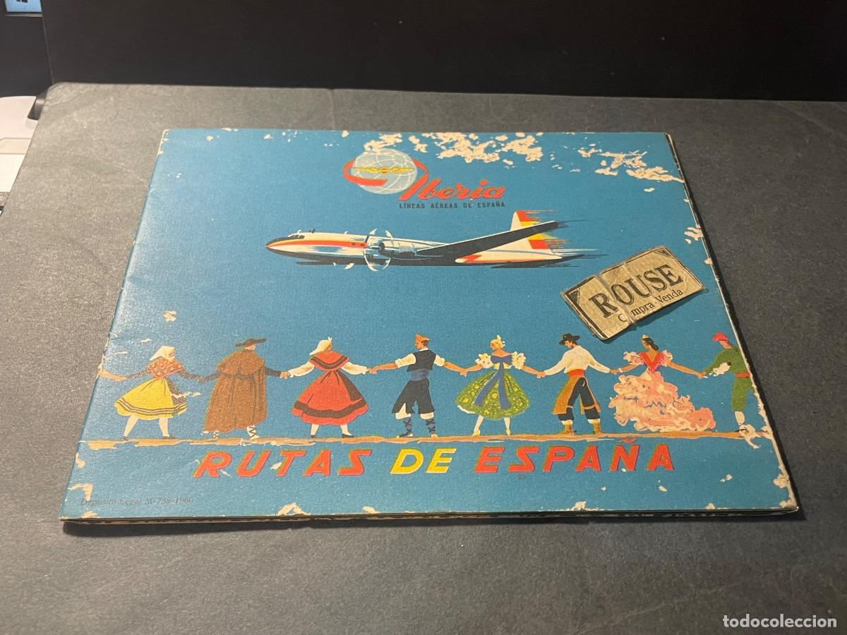 Travel Brochures: AVIACION - ANTIGUO FOLLETO A&Ntilde;O 1960 IBERIA LINEAS A&Eacute;REAS DE ESPA&Ntilde;A - 32 PAG. ILUSTRADAS 18X14,5 CM.