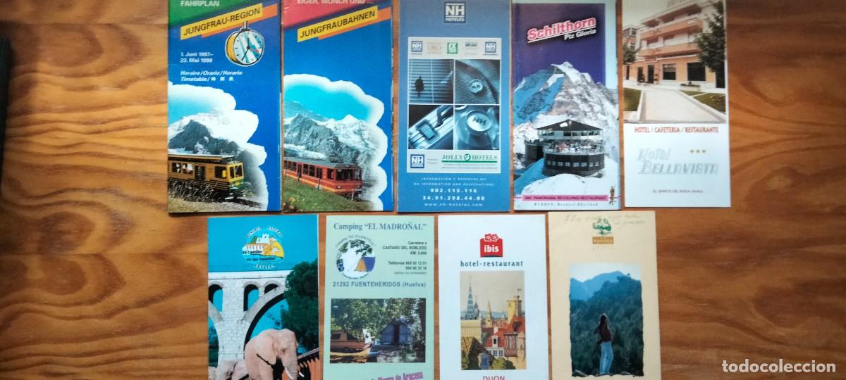 Travel Brochures: 9 FOLLETOS TUR&Iacute;STICOS VARIOS &ndash; A&Ntilde;OS 90-2000