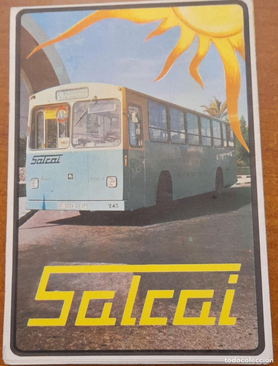 Travel Brochures: FOLLETO PUBLICITARIO DEL SERVICIO URBANO SALCAI DE MASPALOMAS, GRAN CANARIA