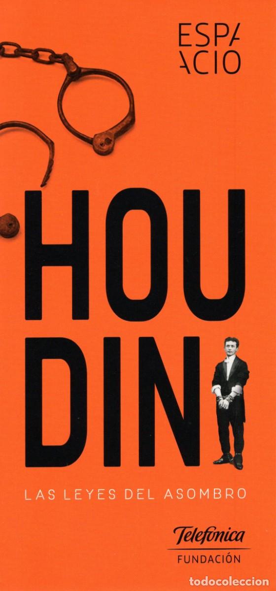 Travel Brochures: Folleto desplegable Exposici&oacute;n Fundaci&oacute;n Telef&oacute;nica. HOUDIDNI. Mayo 2017.