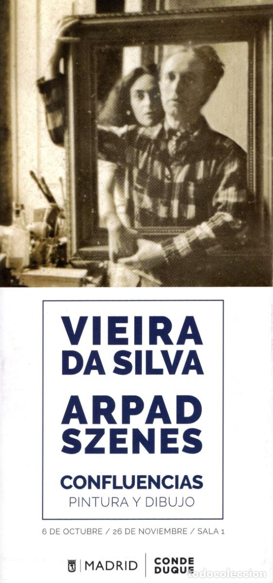 Travel Brochures: Folleto desplegable Exposici&oacute;n Conde Duque. Vieira da Silva y Arpad Szenes.