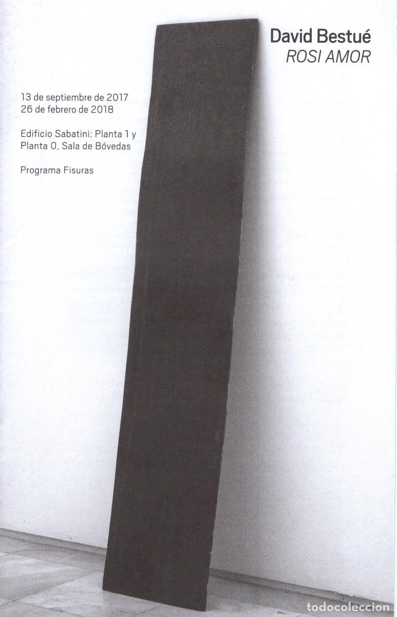 Tourismusbrosch&uuml;ren: Librito Exposici&oacute;n M. Reina Sofia. Madrid. David Bestu&eacute;. Rosi Amor. Septiembre 2017. 6 p&aacute;ginas.