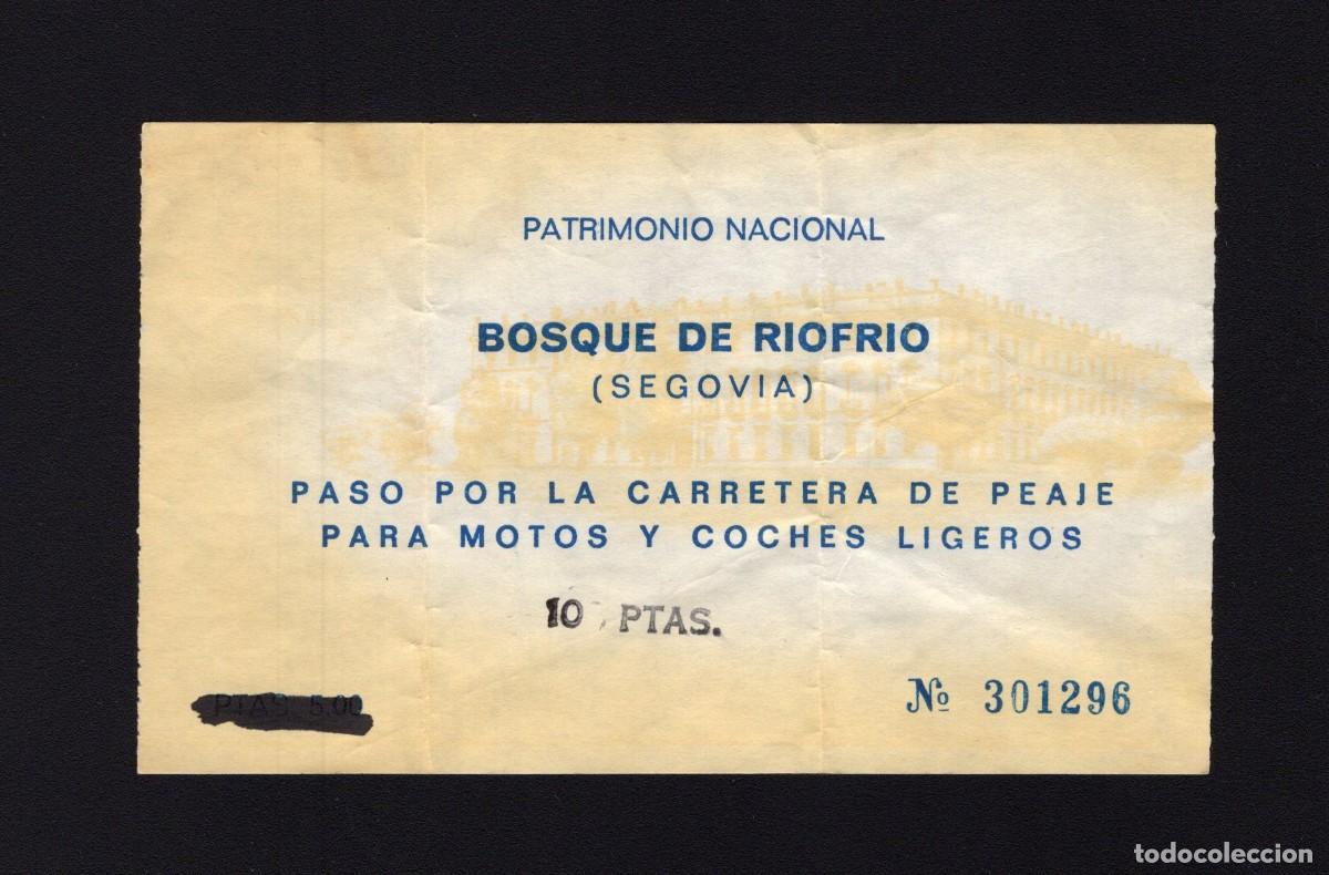 Tourismusbrosch&uuml;ren: Antigua entrada Bosque de Riofrio. Segovia,