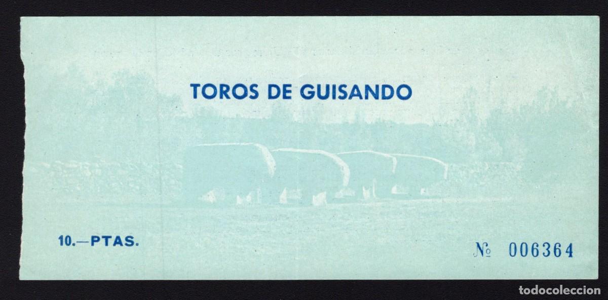 Tourismusbrosch&uuml;ren: Entrada visita Toros de Guisando. El Tiemblo (&Aacute;vila). A&ntilde;os 70.
