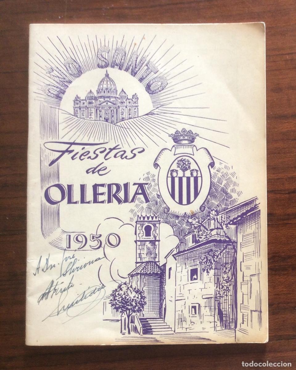 Folhetos de turismo: PROGRAMA FIESTAS OLLERIA 1950 VALENCIA