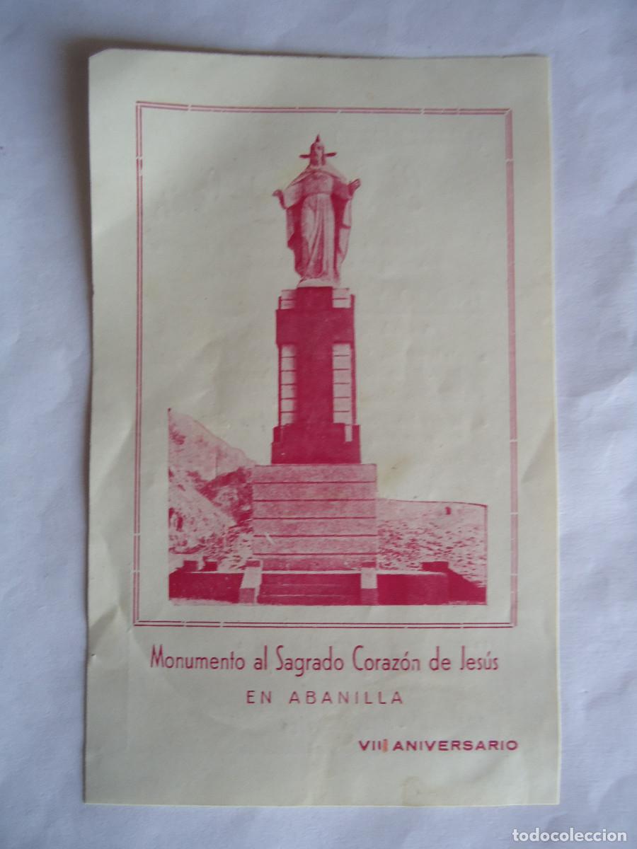 Folhetos de turismo: PROGRAMA DE LAS FIESTAS DEL MONUMENTO AL SAGRADO CORAZON DE JESUS EN ABANILLA - MURCIA. PP- 11