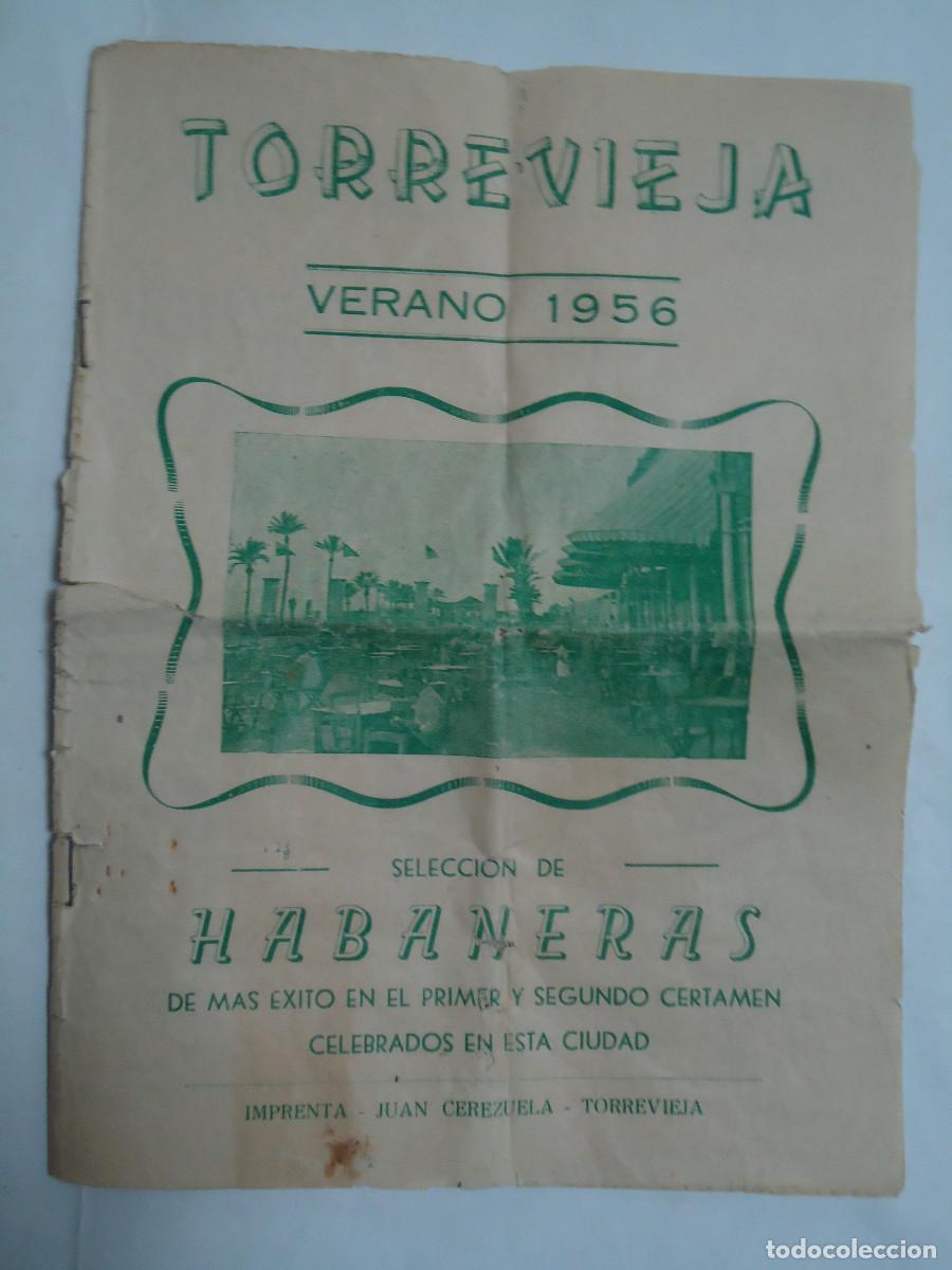 Folhetos de turismo: FOLLETO DE TORREVIEJA, VERANO DE 1956, SELECCION DE HABANERAS. PP- 11