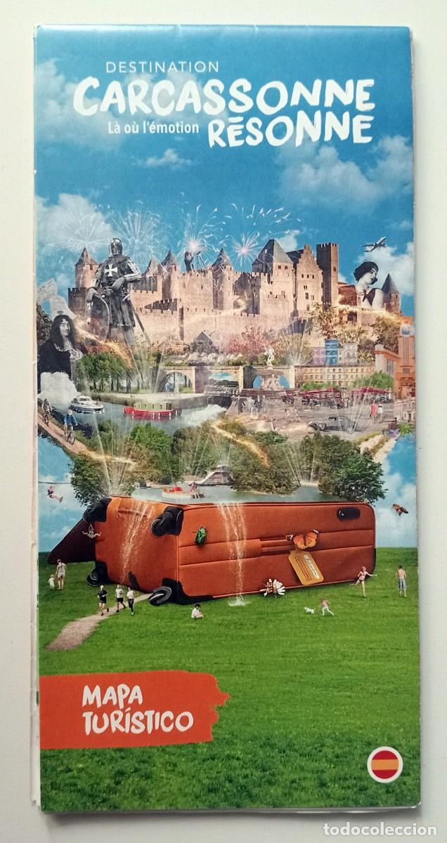 Folhetos de turismo: FOLLETO PUBLICITARIO DESPLEGABLE CARCASSONE (FRANCIA)